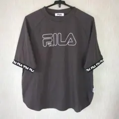 FILA　レディース　カットソー5分袖　Mサイズ　ブラウン系　古着