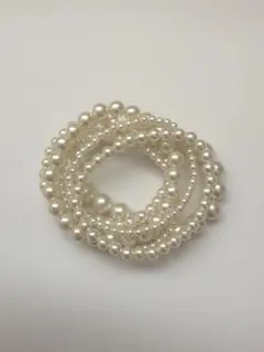 ホワイトパール ブレスレットセット