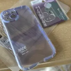 iPhone 14ケースソフト&ガラスレンズ保護カバー