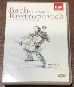DVD ロストロポーヴィッチ バッハ 無伴奏チェロ組曲全曲 国内版 日本語字幕