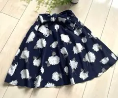 【美品 】♡ROPE PICNIC 花柄フレアスカート S相当