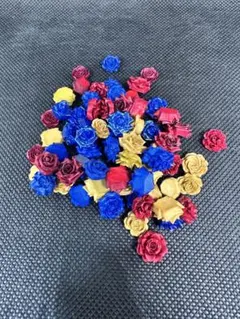 ソフト薔薇デコレーションパーツ 約60個セット