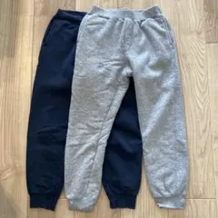 UNIQLO 裏起毛パンツ 150cm ネイビー・グレー 2色セット　スウェット