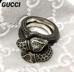 GUCCI 蛇のデザイン シルバーリング
