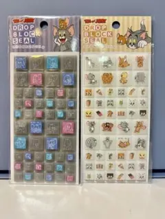 き*ん様 ドロップブロックシール 2パック　トムとジェリー