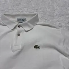 フランス製 CHEMISE LACOSTE ポロシャツサイズ5 白フレラコ鹿の子 80's CHEMISE LACOSTE ポロシャツ フレラコ 鹿の子 フランス - メルカリ