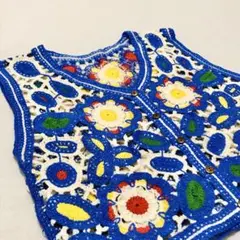花柄ベスト