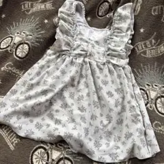 フラワープリント ワンピース水着 女の子用