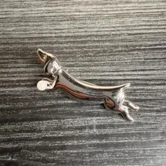 MIKIMOTO ミキモト ブローチ ダックスフント パール シルバー アクセ