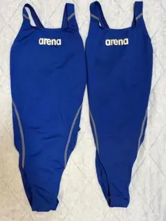 arena アリーナ 競泳水着 男女XOサイズ ブルー 2枚セット 中古美品
