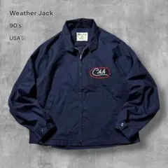 2447 古着90年代USA製ウェザージャックハリントンジャケット刺繍TALON