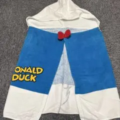 ドナルドダック　フード付きタオル