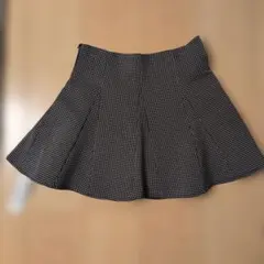 チェック柄フレアミニスカート　試着のみ