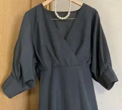 新品GRL グレイル　ロングワンピース　ベルト付きマーメイドスカート　ブラック