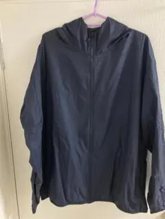 ユニクロ ／ ナイロンジャケット ネイビー（XL）