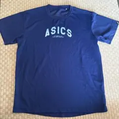 ASICS ネイビー バスケットボールTシャツ