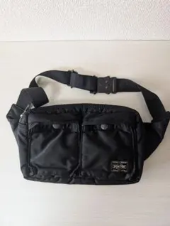 美品　PORTER タンカー　ボディバッグ　ウエストポーチ　黒　コブラバッグル