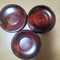 木製 茶托 3枚セット