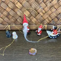 木製クリスマスオーナメントセット