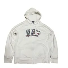 old GAP 裏サーマル ジップパーカー 短丈 y2k テック