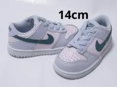 14cm ピンク グリーン ナイキ ダンク ロー