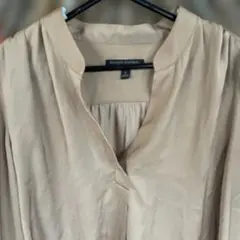 BANANA REPUBLIC 長袖ブラウス ベージュ Lサイズ