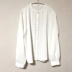 【新品未使用】ハニーズ ホワイト ピンタック ブラウス Lサイズ
