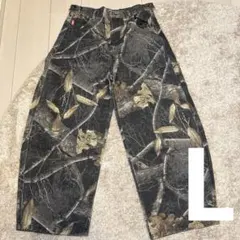 9090 リアルツリー ワイドパンツ King Logo Slub Denim