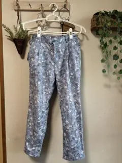 花柄カジュアルパンツ ウエストゴム付き