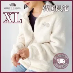 韓国限定 ✨XL サイズ ノースフェイス ボア フリース ジャケット CREAM