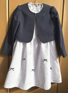 薄紫色フォーマルワンピース+ボレロ（入学式、卒園式、発表会用）