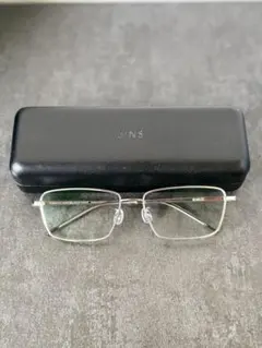JINS シルバーメタルフレーム メガネ
