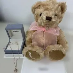 Canal 4℃ ハート型ネックレスとテディベア