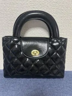 黒いキルティングショルダーバッグFashion bag