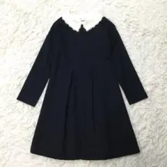Catharine cottage★ レース襟 フォーマルワンピース 紺 140