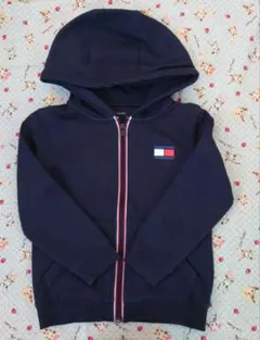 美品☆TOMMY HILFIGER トミーヒルフィガーネイビーパーカー110