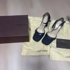 美品 ルイヴィトン モノグラム イディール サンダル ミュール パンプス