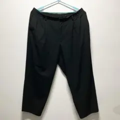 大きいサイズ GU ジーユー キャロットスラックス メンズ ブラック 3XL