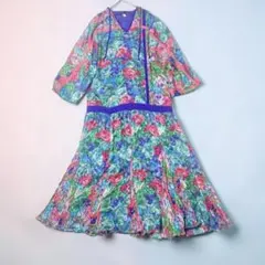 希少 3点セット ディオール シースルー スリーピース セットアップ 花 