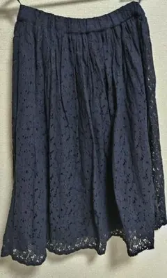 値下げ！earth music & ecology ネイビースカートFサイズ