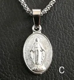 メダイネックレス C　マリア　聖母　コイン　アメカジ　パンクロック　ストリート