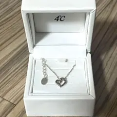 4℃ ネックレス　シルバー　ハート　未使用　プレゼント　レディース