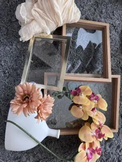 ウェルカムボード 3フレーム 花付き