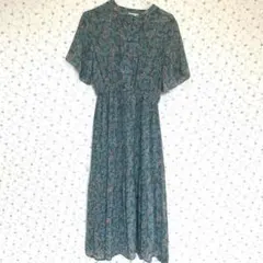 美品　Ray Cassin フレアワンピース　半袖　花柄