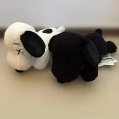 【新品未使用】ユニクロ ピーナッツ スヌーピー ぬいぐるみ 2個 白黒