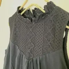 新品★サマンサモスモス★スタンドネックノースリーブカットソー＊インナー使いに