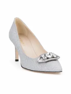新品未使用　Roger Vivier クリスタルバックルパンプス シルバー 35 新品未使用 Roger Vivier クリスタルバックルパンプス シルバー 35