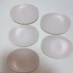 桜色の菓子皿、茶托