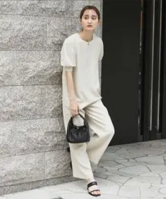 アーバンリサーチ　パフスリーブ オールインワン