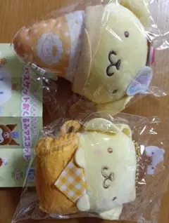 サンリオキャラクターズ バスケットおぐるみマスコット＆クレープおくるみマスコット